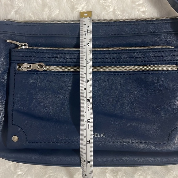RELIC BY FOSSIL EVIE NAVY BLUE FAUX LEATHER CROSSBODY BAG - Picture 10 of 10